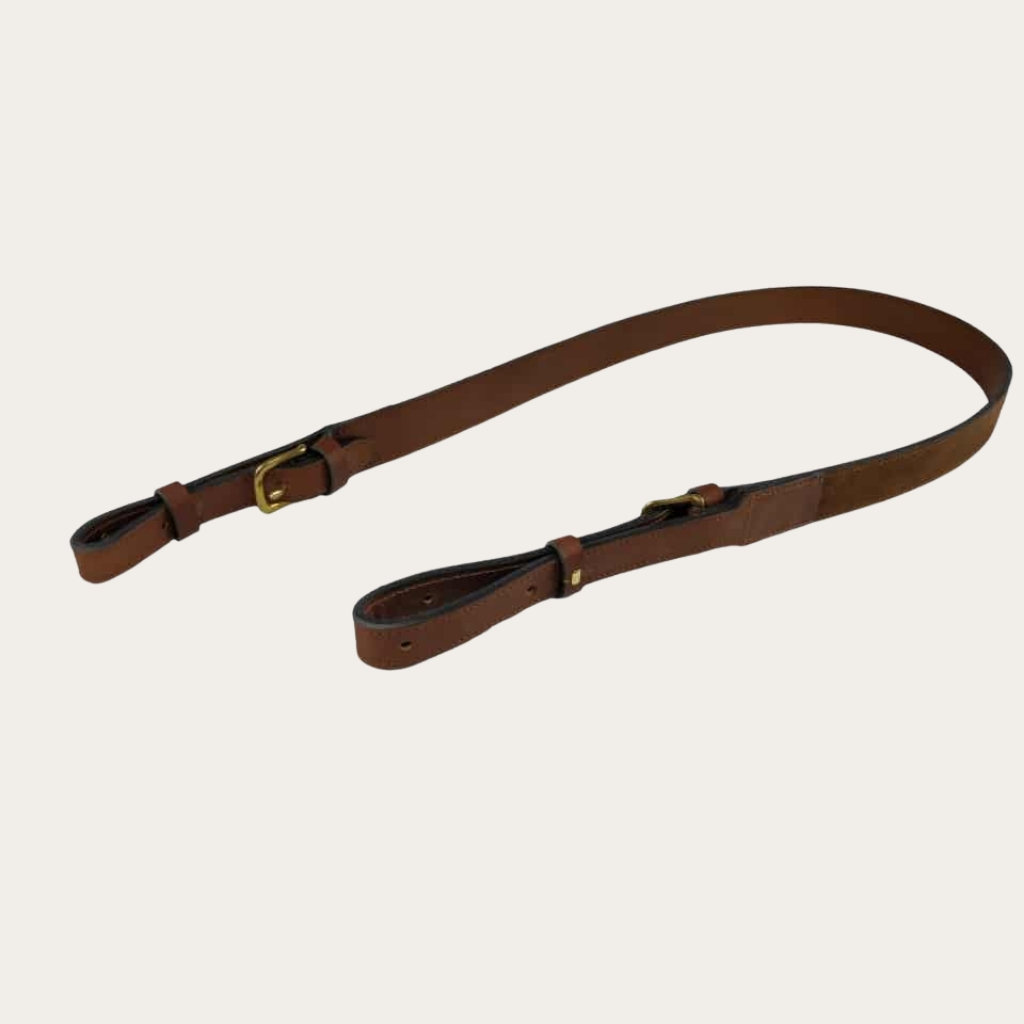 Bretelle en Cuir doublée (Supportlo Camel, Camel 03292, Pas d'initiales)