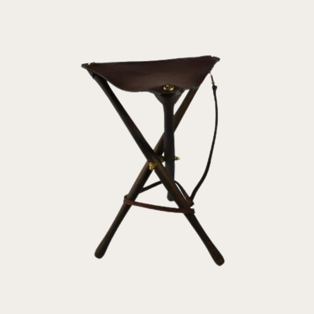 Trépied cuir - 75 cm