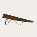 Geweerfoedraal met klep - canvas/leder