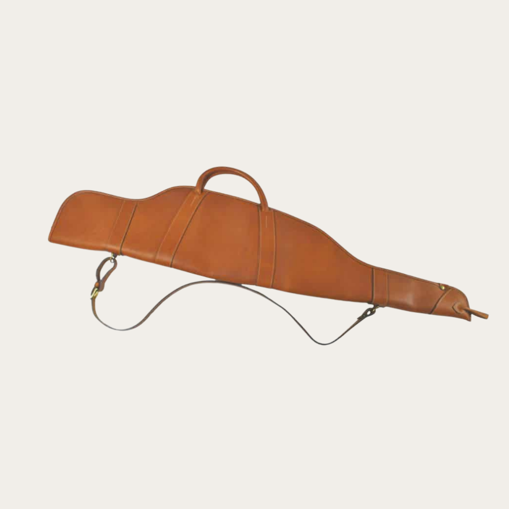 Housse de carabine simple - cuir (100 cm, Supportlo Camel, Supportlo Camel, Pas d'initiales)
