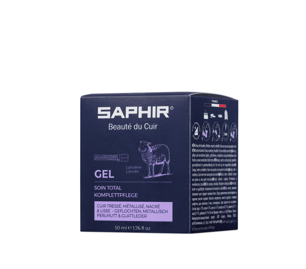 Saphir – Gel – Braided, Metallic and Pearlescent Leather
